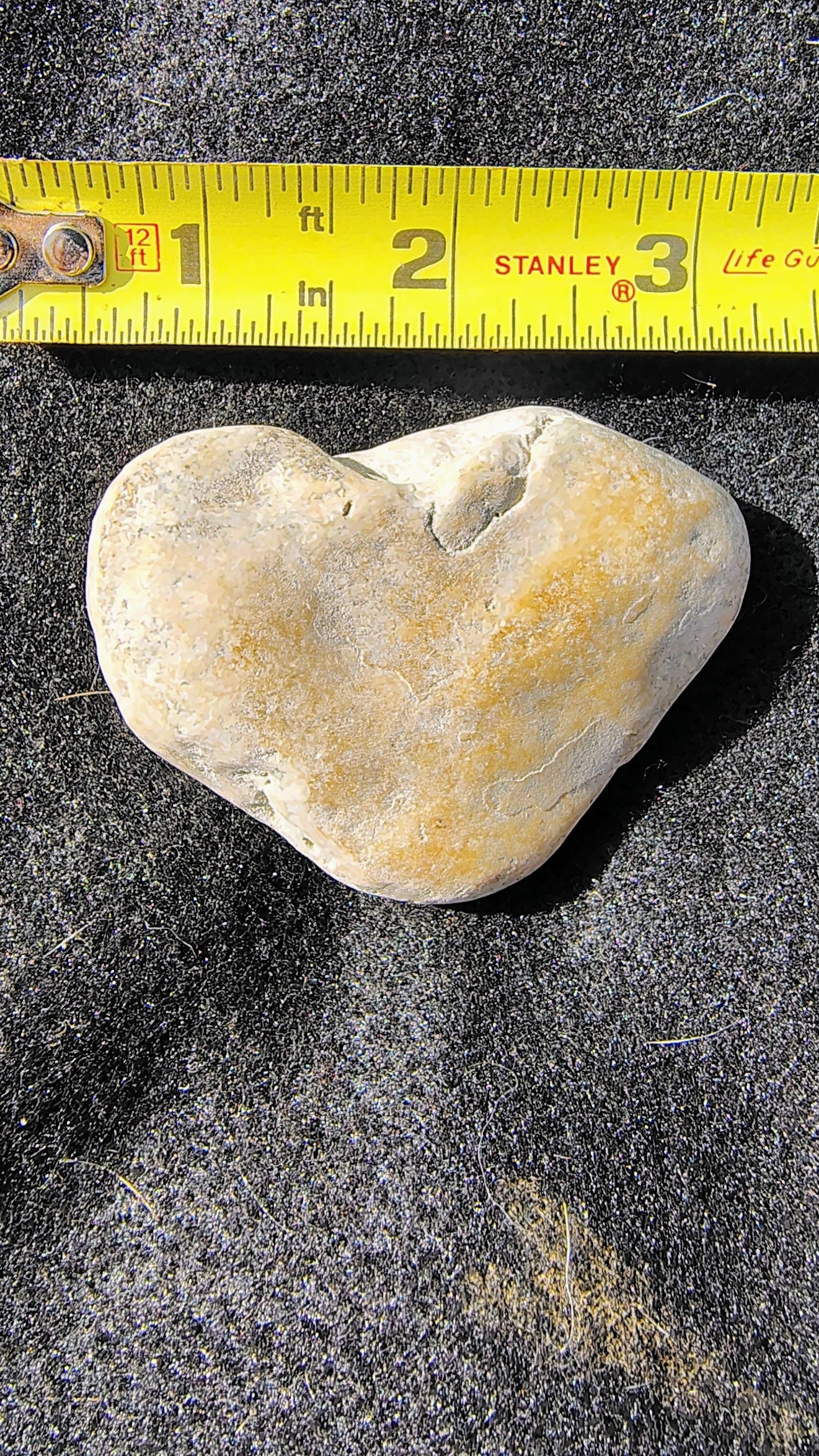 Natural Heart shaped rock, from Texas Hill Country.